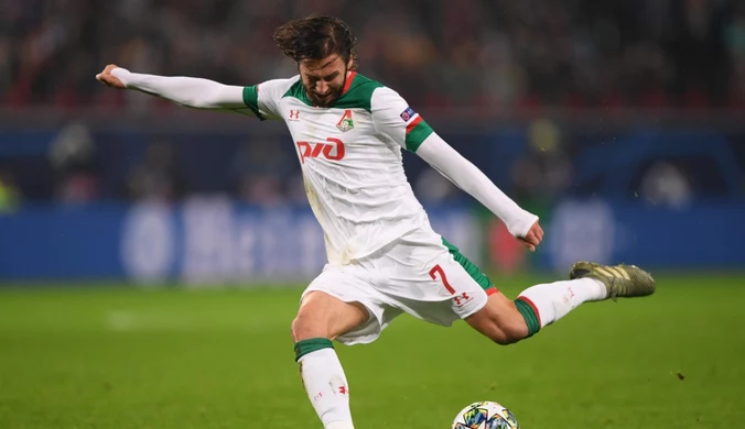 Grzegorz Krychowiak celebruje zdobycie Pucharu Rosji