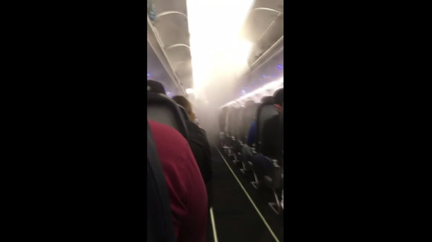 Pasażerowie podróżujący z Fort Lauderdale na Florydzie do Detroit w stanie Michigan byli mocno zaniepokojeni, gdy na pokładzie samolotu pojawiła się… gęsta mgła. Pasażerka Giselle Oliphant, która nakręciła ten materiał, powiedziała Storyful, że w pewnym momencie mgła była tak gęsta, że „nie mogliśmy nawet zobaczyć, jak stewardesa pokazuje, jak używać kamizelki ratunkowe”. Wszystko trwało około 30 minut przed lotem. Rzecznik prasowy linii lotniczej powiedział, że „mgła została spowodowana przez kondensację wody”.