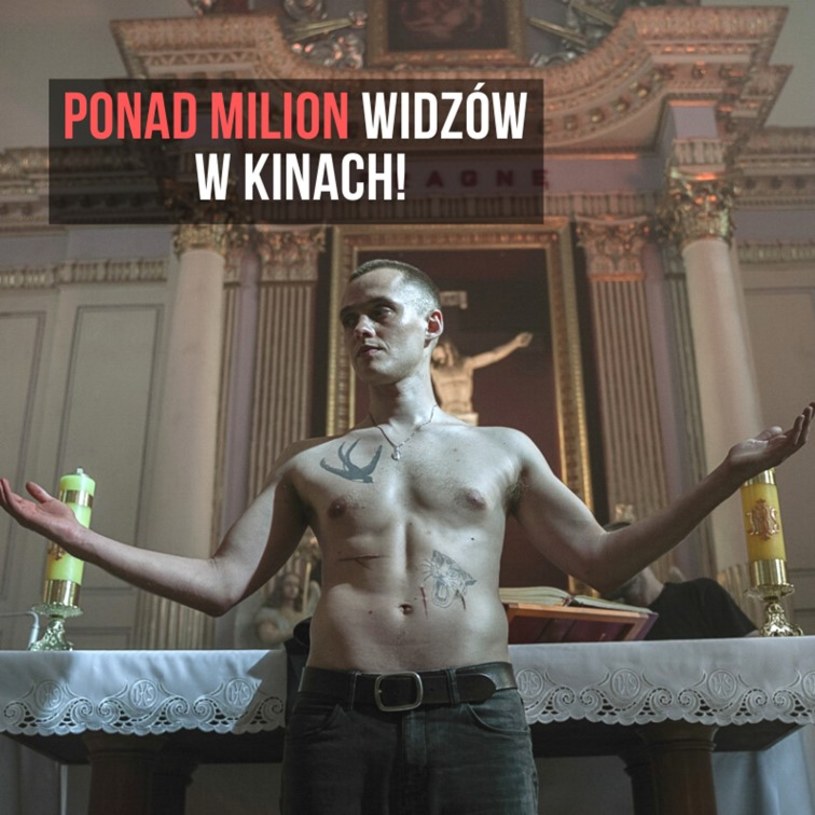 Film "Boże Ciało" Jana Komasy przyciągnął do polskich kin już ponad milion widzów - poinformował dystrybutor obraz Kino Świat.