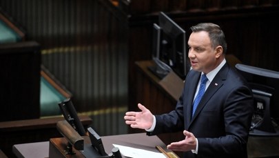 Andrzej Duda w Sejmie: Proszę, żeby język debaty nie był radykalny