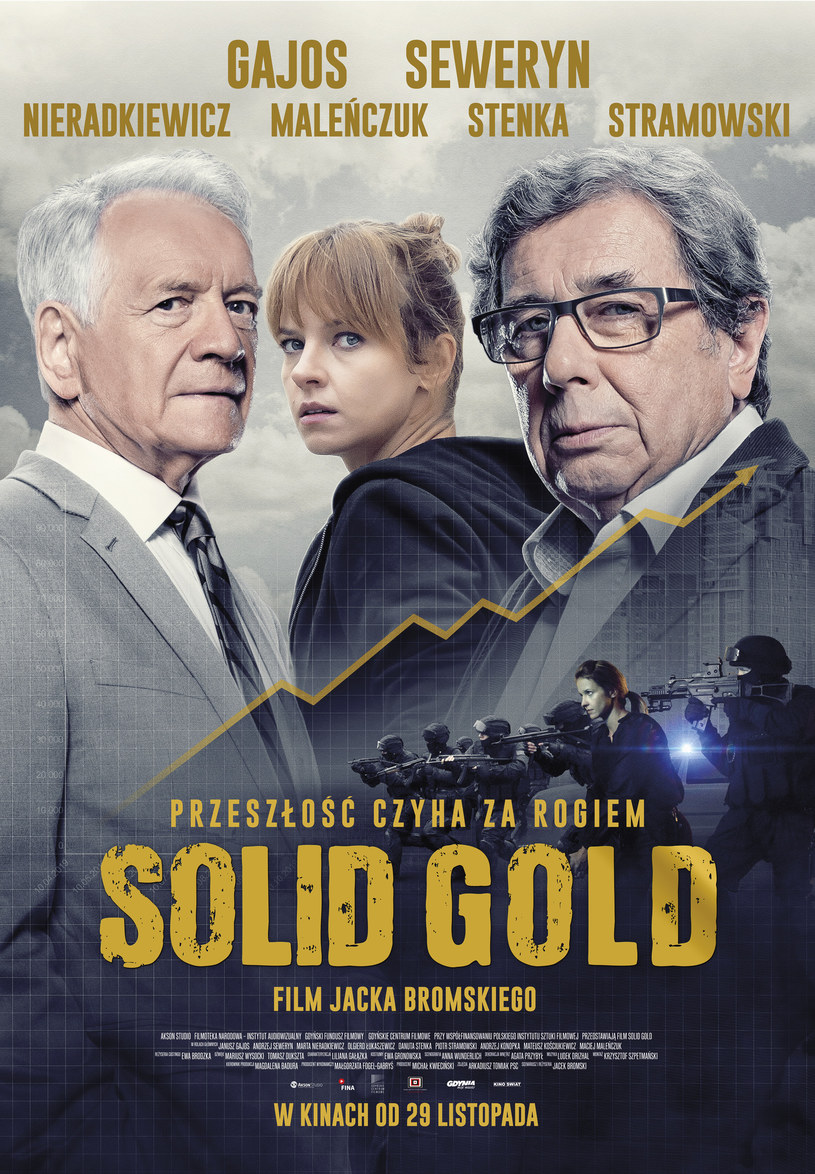 29 listopada na ekrany polskich kin trafi inspirowany kulisami afery Amber Gold thriller sensacyjny "Solid Gold" w reżyserii Jacka Bromskiego ("Bilet na Księżyc", "Anatomia zła").