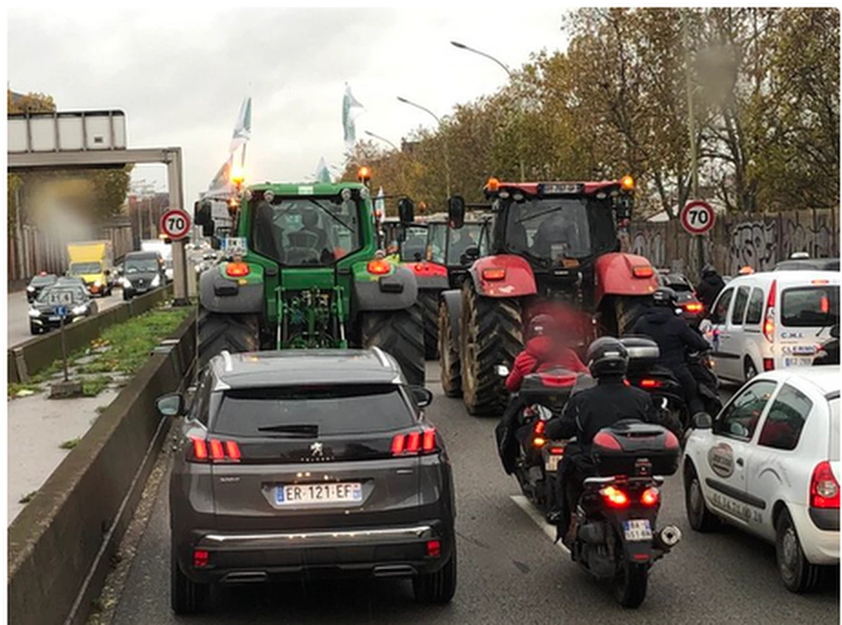 To nie jest łatwy dzień dla mieszkańców stolicy Francji. Paryż został zablokowany przez protestujących rolników. W sumie korki miały ponad 200 kilometrów. 