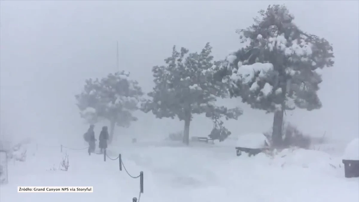 Przerwy w dostawach energii i nieprzejezdne drogi to skutek śnieżycy jaka przeszła w rejonie Wielkiego Kanionu w Arizonie. Władze tamtejszego Parku Narodowego ostrzegają mieszkańców i turystów przed złymi warunkami – silnym wiatrem i obfitymi opadami śniegu. W apelu zamieszczonym na Twitterze radzą, by zostać w domu jeśli to możliwe.