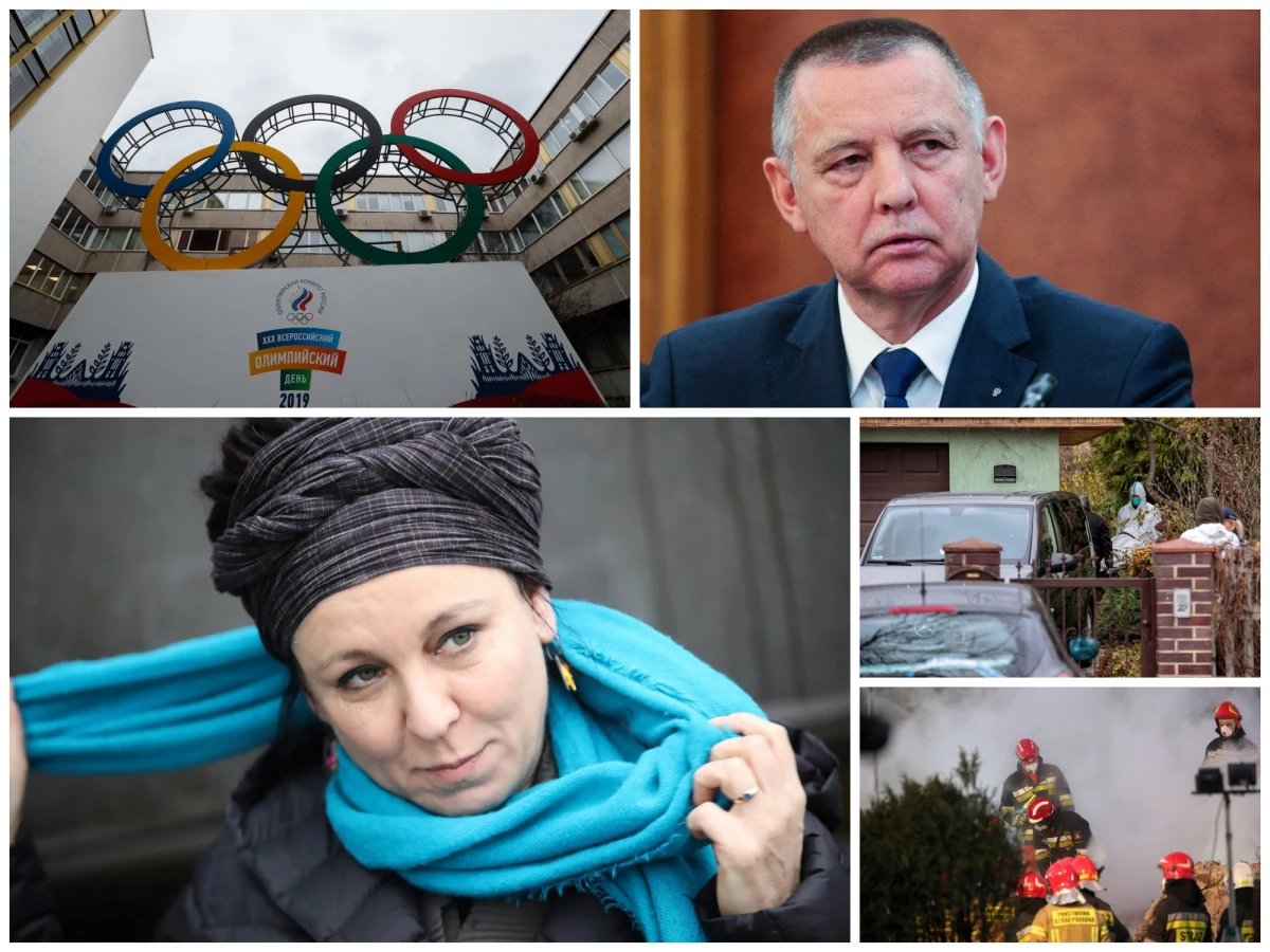 W związku z aferą dopingową, Rosja została wykluczona z igrzysk olimpijskich w Tokio i w Pekinie. Nie oznacza to jednak, że jej reprezentanci nie mają szans na wystartowanie w olimpiadzie. Olga Tokarczuk już jutro odbierze literacką nagrodę Nobla, która została jej przyznana za 2018 rok. Podczas pobytu w Sztokholmie, pisarka spotkała się z grupą kilkunastu tłumaczy swoich książek. Przypomnijmy, że dzieła Tokarczuk ukazały się już w 35 językach. Ogłoszone zostały nominacje do 77. Złotych Globów, wśród kandydatów do nagrody nie ma filmu Jana Komasy "Boże Ciało". Szokującej zbrodni dopuścił się 18-latek z Ząbkowic Śląskich. Młody mężczyzna poinformował w nocy policję, że włamywacz zamordował jego rodziców i 7-letniego brata. Po przybyciu funkcjonariuszy 18-latek przyznał, że to on zabił swoją rodzinę. Co jeszcze wydarzyło się w poniedziałek? Dowiesz się ze specjalnego Podsumowania Dnia RMF FM.