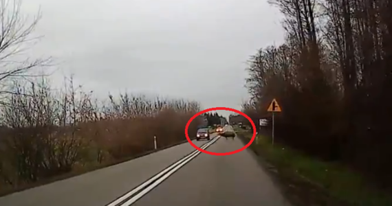 ​Do zderzenia jelenia z autem osobowym doszło na drodze między Piotrkowem Trybunalskim a Moszczenica. Zwierzę z taką siłą uderzyło w samochód, że auto dachowało. Dwóm podróżującym fiatem seicento kobietom nic się nie stało.