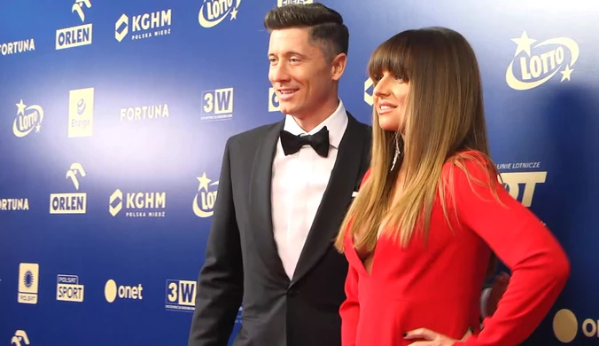 Anna i Robert Lewandowscy na Gali Mistrzów Sportu. Wideo