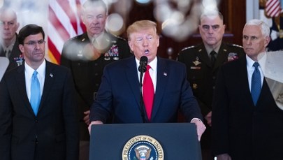 USA nie odpowiedzą zbrojnie na irańskie ataki. Trump zapowiedział "potężne sankcje gospodarcze"