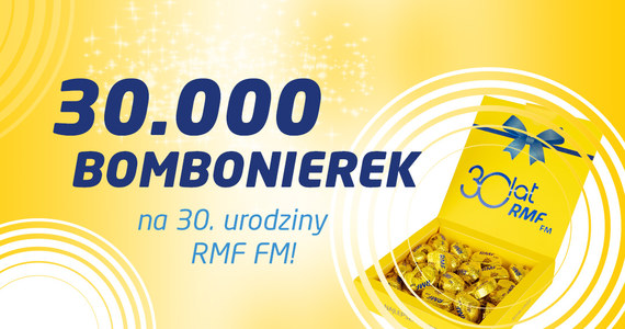 Zbliża się nasza wyjątkowa rocznica: 15 stycznia 2020 roku Radio RMF FM obchodzi 30. urodziny! Z okazji naszego święta mamy kilka niespodzianek - między innymi tysiące urodzinowych bombonierek dla naszych słuchaczy. Sprawdźcie, jak je zdobyć?