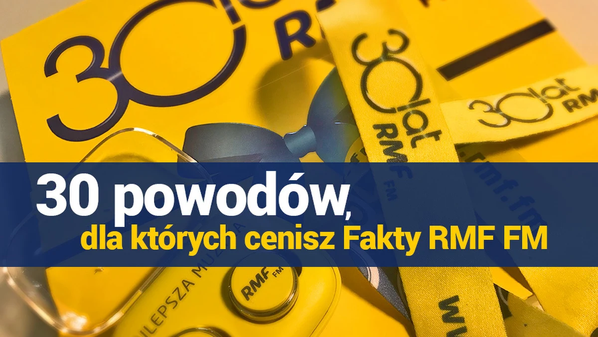 Świętujmy 30. urodziny RMF FM. Z tej okazji mieliśmy dla Was zabawę, w którym do zdobycia była wyjątkowa paczka żółto-niebieskich gadżetów!