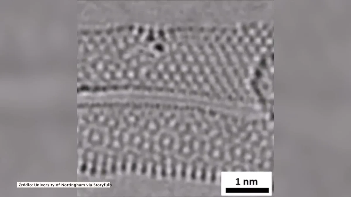 Po raz pierwszy w historii naukowcom udało się zarejestrować proces łączenia i dzielenia się atomów. Dokonano tego dzięki "zaawansowanym metodom mikroskopowym", które pozwoliły na zobaczenie atomów o wielkości od 0,1 do 0,3 nanometrów. Za nagraniem stoją naukowcy z niemieckiego Uniwersytetu w Ulm oraz brytyjskiego Uniwersytetu w Nottingham. Zespołowi przewodzili prof. Ute Kaiser oraz prof. Andriej Chłobystow.