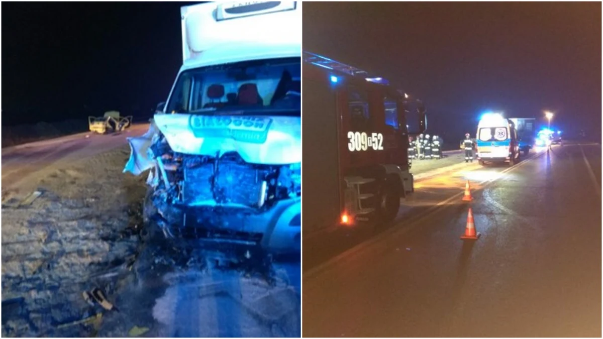 Dwie osoby zginęły w wypadku na DK 73 w Bilczy (Świętokrzyskie). Osobówka zderzyła się tam z autem dostawczym. 