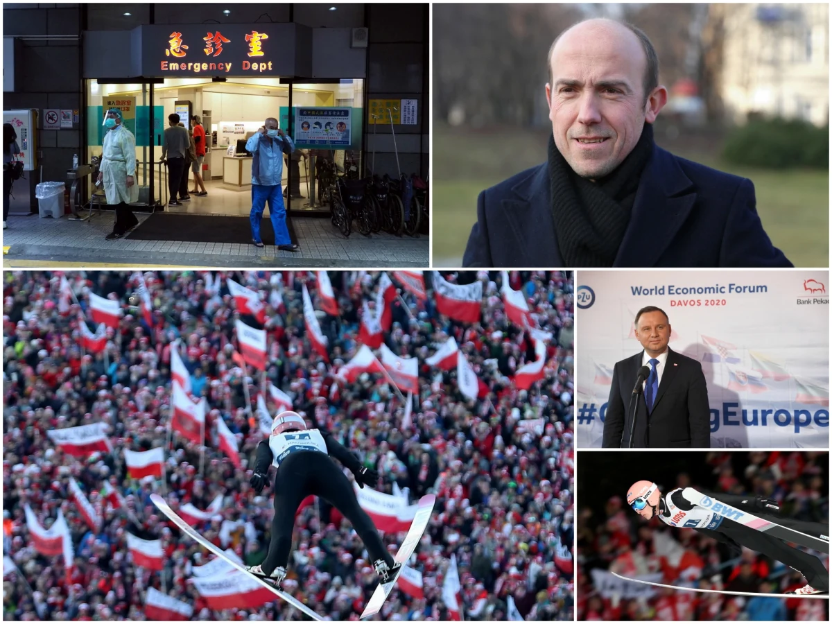 W sobotę odbyły się wybory na nowego szefa PO – według jeszcze cząstkowych informacji będzie nim Borys Budka. Oficjalne wyniki tych wyborów mamy poznać we wtorek. Weekend to był czas wielkich emocji dla kibiców skoków narciarskich – w niedzielnym konkursie Pucharu Świata w Zakopanem dwóch Polaków stanęło na podium! Wygrał Kamil Stoch, a Dawid Kubacki zajął trzecie miejsce. W weekend oczy całego świata były zwrócone na Chiny – tam wybuchła epidemia wywołana koronawirusem. Zakażenia odnotowuje się w kolejnych państwach – w Japonii, Tajlandii, we Francji, USA. Europejskie Centrum ds. Zapobiegania i Kontroli Chorób poinformowało, że z powodu zarażenia wirusem zmarło już 56 osób. Zebraliśmy dla Was najważniejsze wydarzenia weekendu!