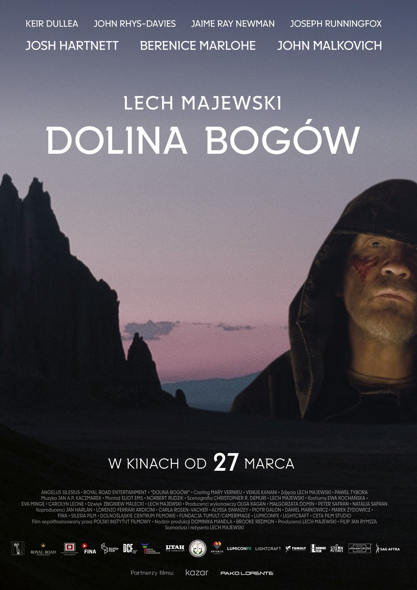 27 marca do kin trafi polsko-hollywoodzka produkcja Lecha Majewskiego - "Dolina Bogów". W rolach głównych występują gwiazdy światowego kina: John Malkovich, Josh Hartnett, Berenice Marlohe, John Rhys-Davies i Keir Dullea.