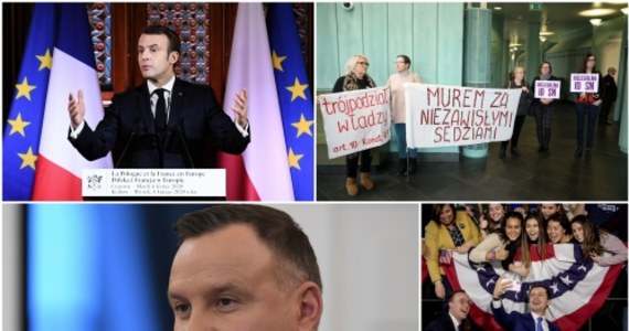 Prezydent Andrzej Duda podpisał nowelizację ustaw sądowych. Politycy opozycji ocenili podpisanie tzw. ustawy dyscyplinującej sędziów jako "kolejny krok w kierunku polexitu". Dzisiaj także Izba Dyscyplinarna SN zdecydowała o zawieszeniu w czynnościach sędziego Pawła Juszczyszyna, równocześnie obniżając o niemal 40 proc. jego wynagrodzenie. Końcem ubiegłego roku Juszczyszyn nakazał Kancelarii Senatu udostępnienie list poparcia kandydatów do KRS. Wtorek to także drugi dzień wizyty w Polsce prezydenta Francji Emmanuela Macrona. Na Uniwersytecie Jagiellońskim w Krakowie wygłosił wykład "Polska i Francja w Europie", podczas którego podkreślił wagę polsko-francuskich relacji. Co jeszcze wydarzyło się we wtorek? Najważniejsze informacje znajdziecie w Podsumowaniu Dnia RMF FM.