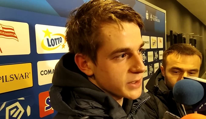 Lech Poznań. Jakub Kamiński po meczu z Cracovią. Wideo