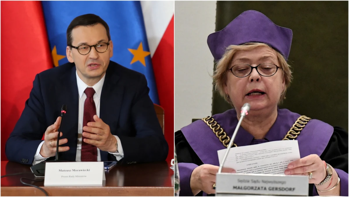Premier Mateusz Morawiecki zwrócił się do Trybunału Konstytucyjnego o zbadanie zgodności m.in. z konstytucją uchwały Sądu Najwyższego skutkującej podważaniem kompetencji niektórych sędziów do orzekania i kwestionowaniem skuteczności wyroków wydanych z ich udziałem - poinformował rzecznik rządu Piotr Müller.
