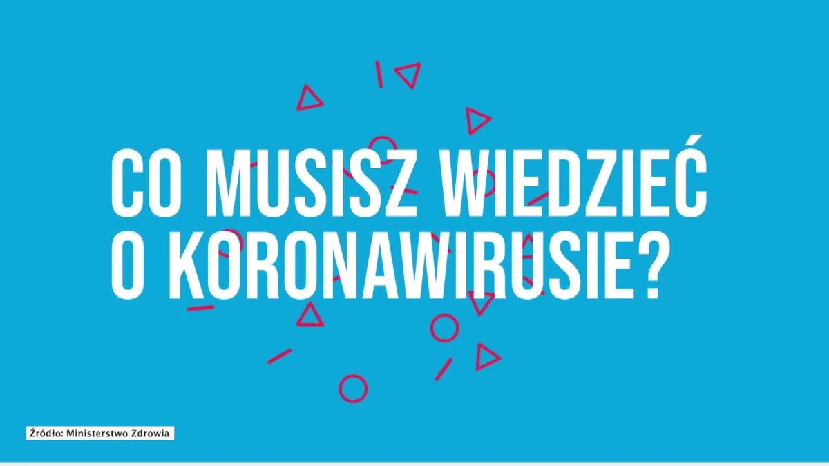 Ministerstwo Zdrowia opublikowało filmy informujące o środkach ochronnych przeciwko nowemu koronawirusowi. SARS-Cov-2 wywołuje chorobę o nazwie COVID-19. Choroba objawia się najczęściej gorączką, kaszlem, dusznościami, bólami mięśni, zmęczeniem.