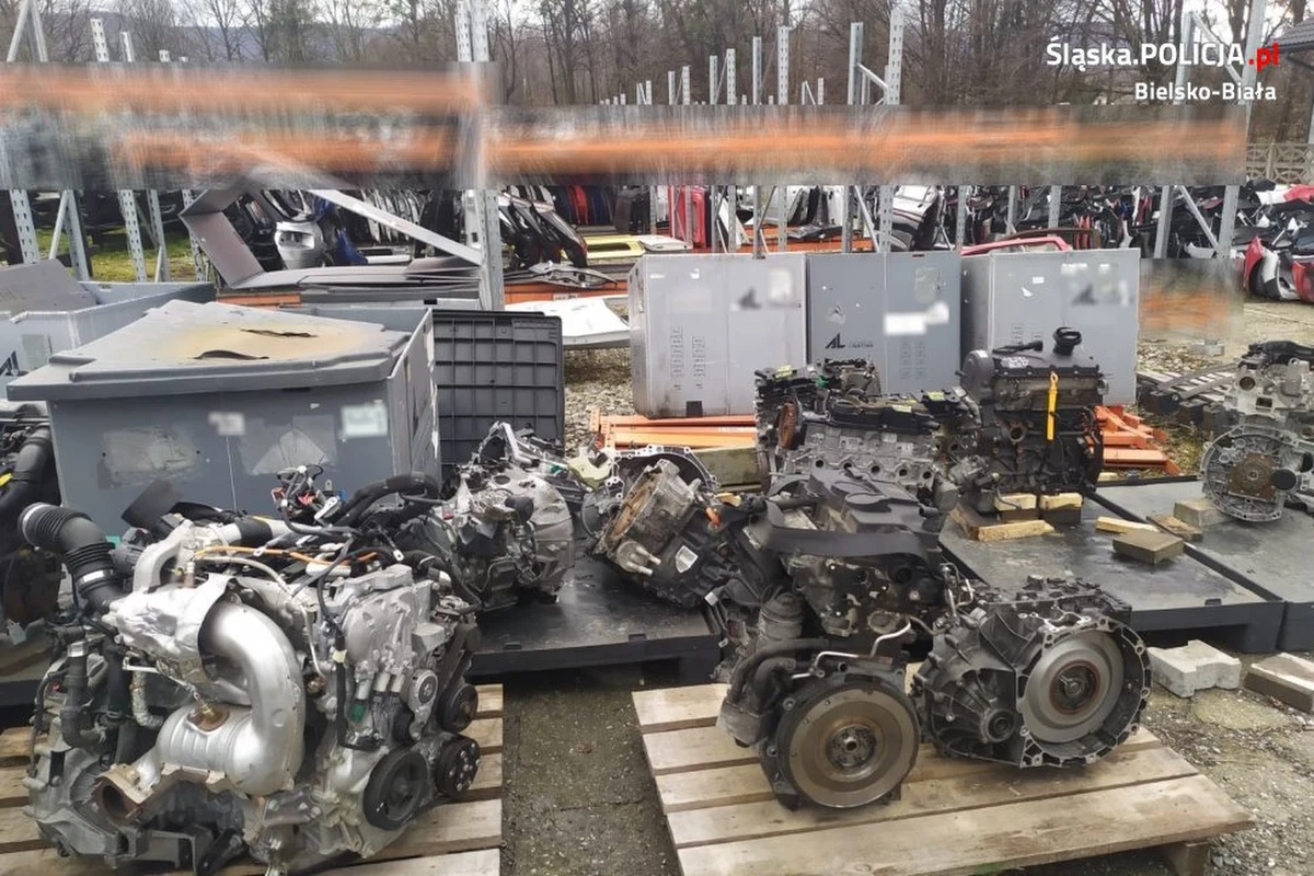 Legalne komisy, a w nich kradzione części samochodowe. W miejscowości niedaleko Bielska-Białej zatrzymano w tej sprawie dwóch mężczyzn. Obaj odpowiedzą teraz za paserstwo. 