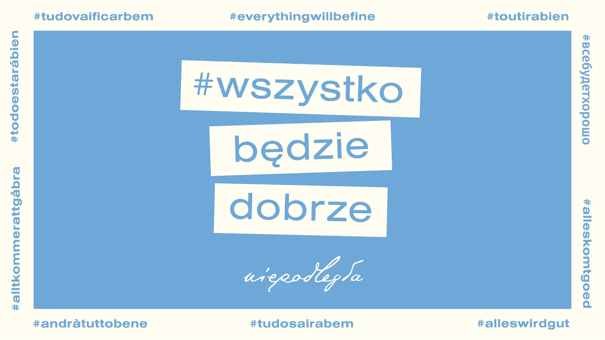 Wojtek Cugowski, Edyta, Łukasz i Paweł Golcowie, Natalia Kawalec, Piotr Kupicha z Feel, Halina Mlynkova, Piotr Sołoducha z grupy Enej, zespół TULIA oraz Roksana Węgiel właśnie nagrali nową piosenkę. Zapewniają nas, że o tym, że "Wszystko będzie dobrze".