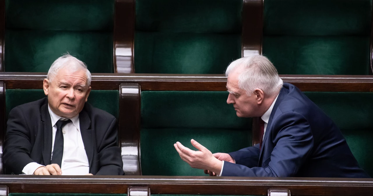 Jarosław Kaczyński i Jarosław Gowin