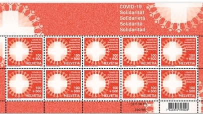 Szwajcarska poczta wspiera walkę z koronawirusem. "Znaczek symbolizuje solidarrność"