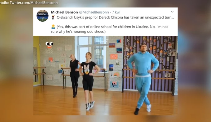 Ołeksandr Usyk zrobił show w ukraińskiej telewizji. Wideo