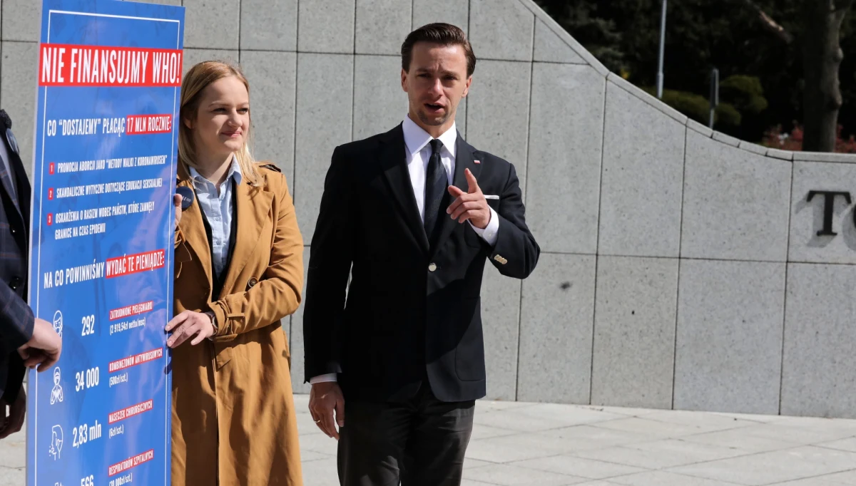 Uruchamiamy petycję, która brzmi: nie finansujemy WHO - oświadczył kandydat Konfederacji na prezydenta Krzysztof Bosak. Jego zdaniem środki, które Polska przekazuje tej organizacji, należy przeznaczyć na zakup respiratorów, kombinezonów czy pensje dla pielęgniarek. 