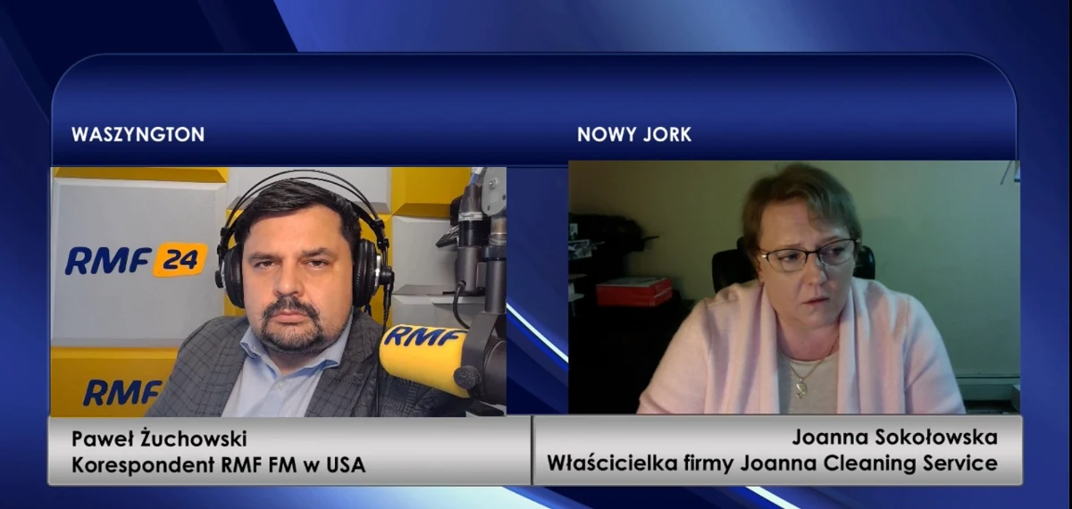 "Będziemy w zasadzie zaczynać od zera. Te dwa miesiące przestoju zrobiły swoje. Ale wszyscy czekają na ponowne otwarcie gospodarki" – mówi w rozmowie z amerykańskim korespondentem RMF FM Pawłem Żuchowskim Joanna Sokołowska, właścicielka firmy Joanna Cleaning Service z Nowego Jorku. Polka z powodzeniem prowadzi od kilkunastu lat dużą firmę sprzątającą i zatrudnia sporą grupę osób. Obsługuje klientów indywidualnych oraz firmy i instytucje. "Każdy czeka, żeby wrócić do pracy. Właściciele i pracownicy" – podkreśla. 