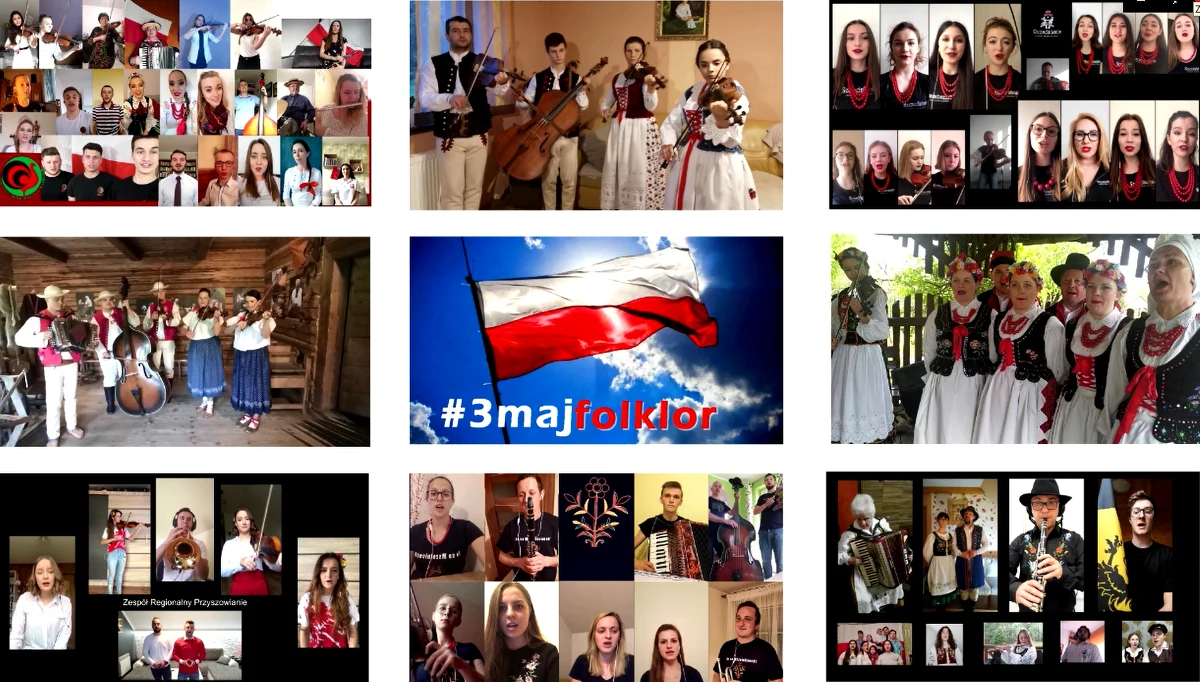 Z okazji Święta 3 Maja, organizator festiwalu Tydzień Kultury Beskidzkiej razem z Zespołem Pieśni i Tańca „ Jawor” Uniwersytetu Przyrodniczego w Lublinie - postanowili zaprosić osiem zespołów folklorystycznych z całej Polski do wspólnego nagrania pieśni „Witaj, majowa jutrzenko”.