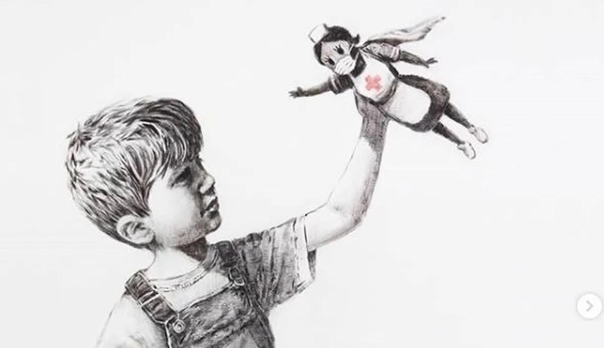 Pojawiło się nowe dzieło Banksy’ego. Tajemniczy brytyjski artysta umieścił je na korytarzu szpitala w mieście Southampton.  