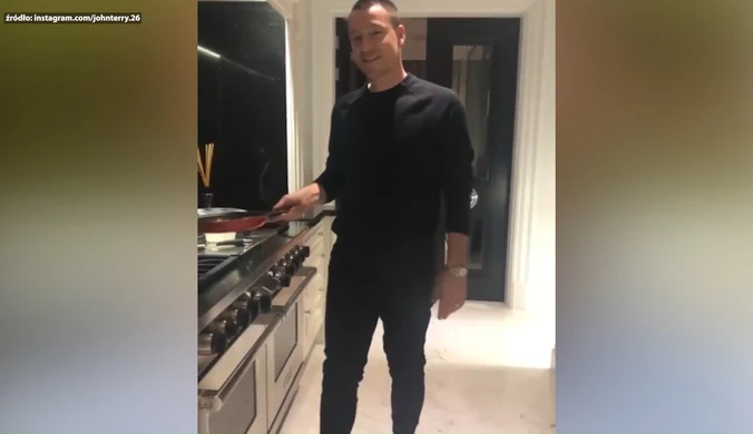 John Terry użył piłkarskiego triku podczas gotowania. Wideo