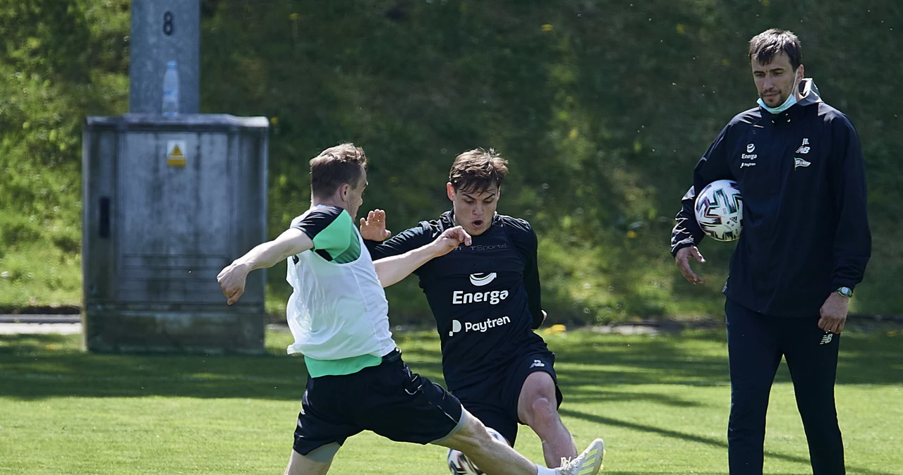 Trening piłkarzy Lechii Gdańsk