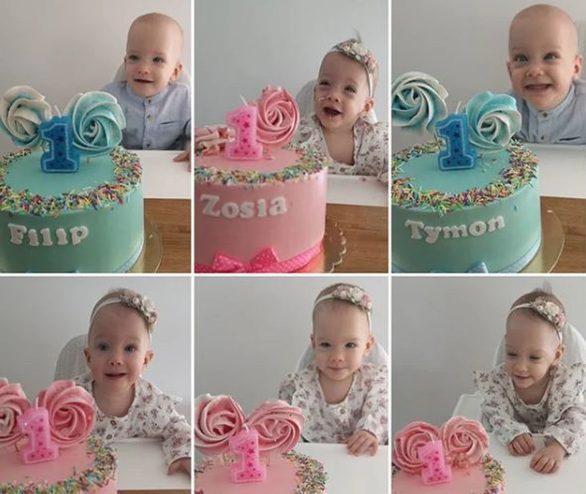 Sześcioraczki: Filip, Tymon, Zosia, Kaja, Malwina i Nela przyszły na świat 20 maja 2019 roku w Szpitalu Uniwersyteckim w Krakowie. Dziś świętują roczek. Ich mama Klaudia Marzec pochwaliła się w mediach społecznościowych zdjęciem swoich maluchów!