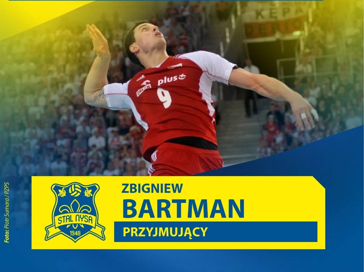 Mający za sobą 137 występów w reprezentacji narodowej Zbigniew Bartman został zawodnikiem Stali Nysa - ogłosił w piątek nyski klub. Siatkarz w poprzednim sezonie grał w Asseco Resovii Rzeszów.