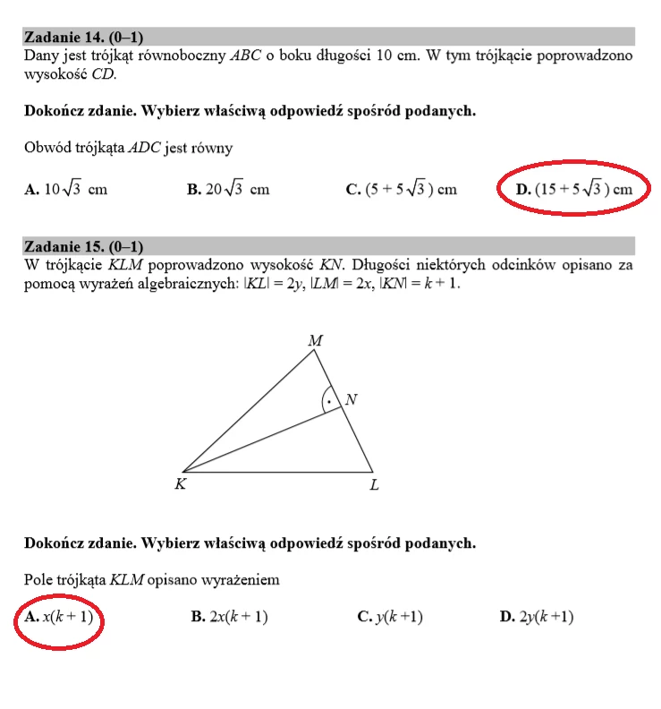 Egzamin ósmoklasisty 2020 Z Matematyki. Arkusz CKE I Odpowiedzi ...