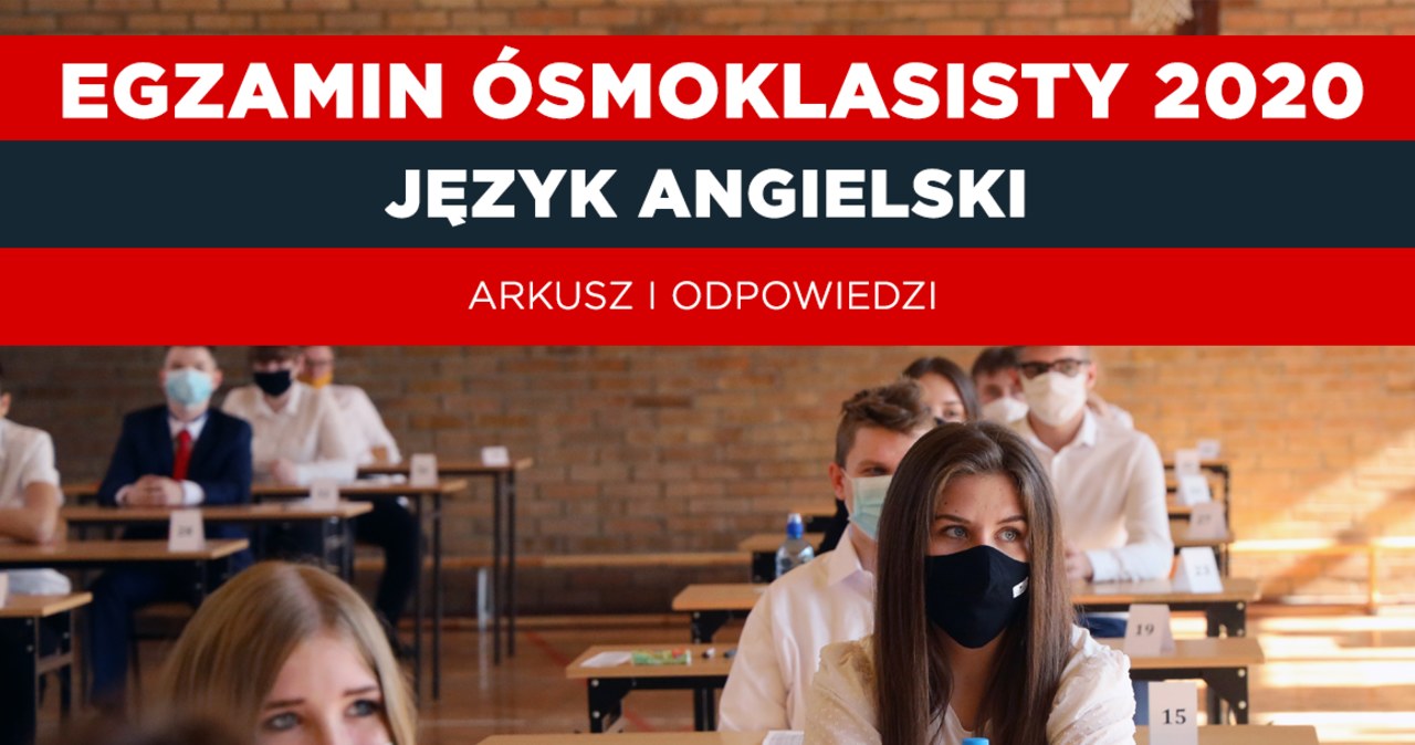 Próbny Egzamin ósmoklasisty 2020 Angielski
