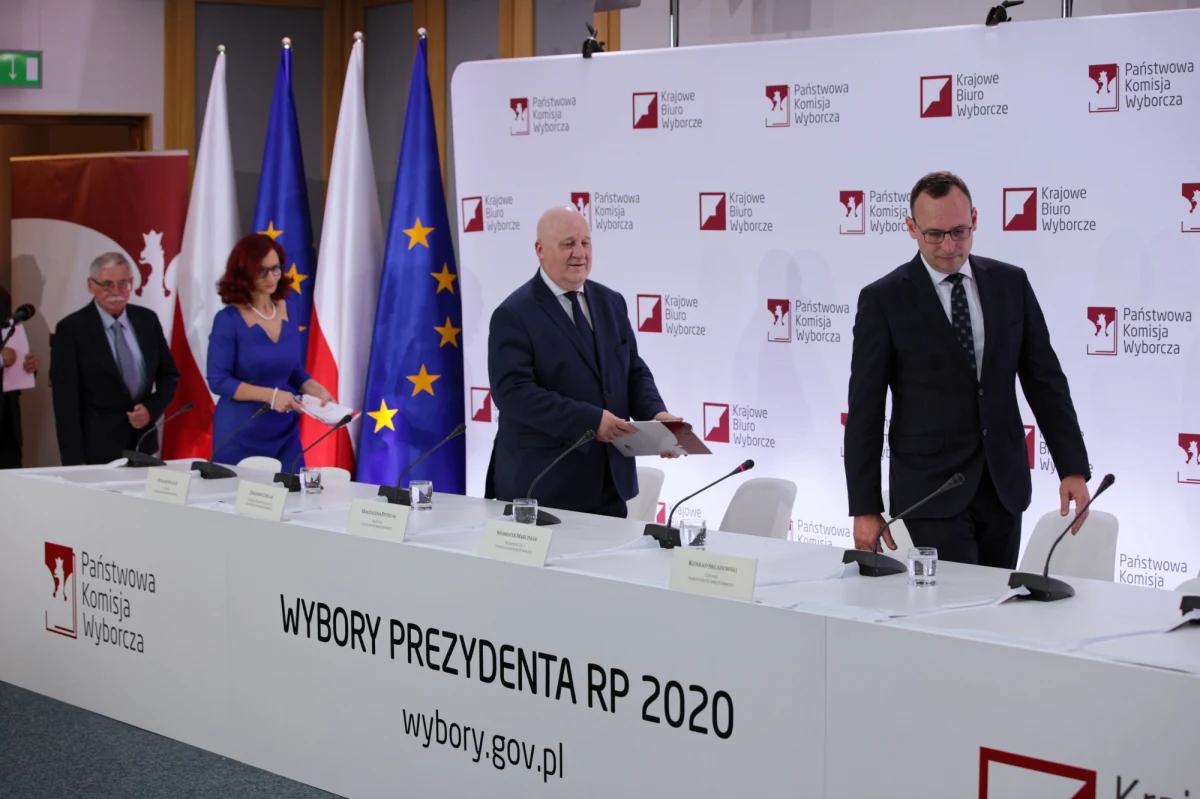 Państwowa Komisja Wyborcza po godzinie 6 w poniedziałek podała dane z 87,16 proc. obwodów głosowania. Andrzej Duda ma w nich 45,24 proc. głosów (7 mln 246 tys. 743), a Rafał Trzaskowski 28,92 proc. (4 mln 632 tys. 734 głosów). Trzeci jest Szymon Hołownia z 13,69 proc. głosów (2 mln 192 tys. 185).
