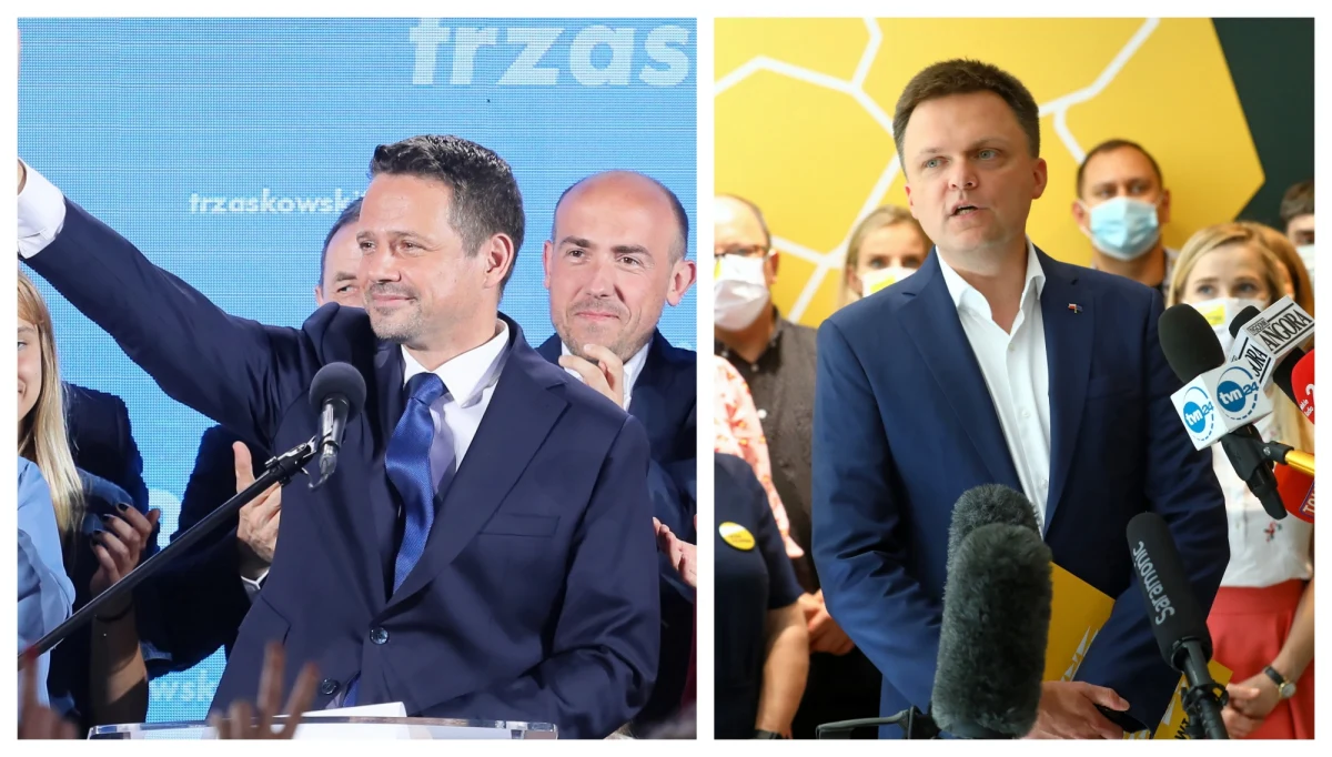 ​Po godz. 15 Rafał Trzaskowski i Szymon Hołownia wspólnie wezmą udział w debacie o ponadpartyjnej prezydenturze. We wtorek Hołownia - który uzyskał trzeci wynik w wyborach - zaapelował do kandydata KO o uwzględnienie w swoim programie kilku punktów.