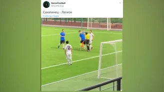 Sędzia w Rosji uderzył piłkarza w twarz. "Chcą się tylko wybić". Wideo