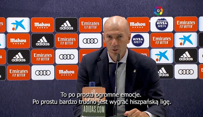 Zidane po zdobyciu mistrzostwa Hiszpanii. Kibice świętowali na ulicach miasta. Wideo