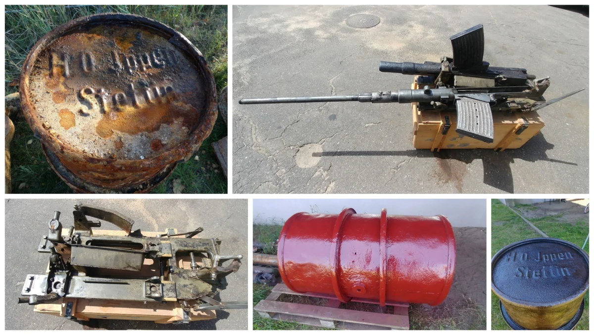 Już ponad 100 ton zabytków wydobyli nurkowie z dna Zalewu Szczecińskiego. Prace są prowadzone w związku z pogłębianiem toru wodnego. Do Muzeum Oręża Polskiego trafiły dwa odnalezione podczas prowadzonych prac unikaty: fragment niemieckiego U-Boota, oraz dodatkowy zbiornik paliwa kutra patrolowego niemieckiej Kriegsmarine.