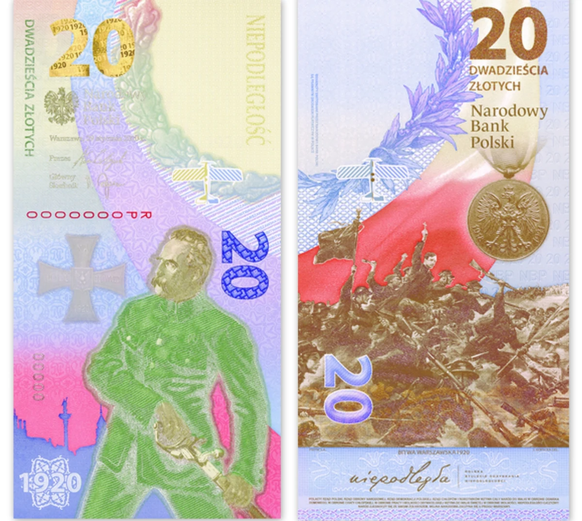 Jest błąd w emisji najnowszych banknotów kolekcjonerskich Narodowego Banku Polskiego. Chodzi o te, które zostały wydrukowane w setną rocznicę Bitwy Warszawskiej 1920 roku. Niektóre banknoty mają taki sam numer seryjny - ustalili dziennikarze RMF FM. Powodem - jak tłumaczy NBP - jest błąd ludzki. 