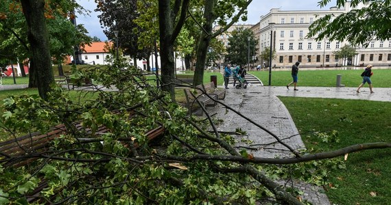 Jedna osoba nie żyje, dwie zostały poważnie ranne. Wiatr zerwał 46 dachów, setki drzew blokowały drogi i ulice. To efekt frontu burzowego, który wieczorem i w nocy przetoczył się nad Polską. Strażacy interweniowali ponad 2,7 tys. razy. 