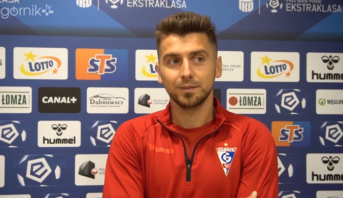 Górnik Zabrze. Bartosz Nowak przed meczem ze Stalą Mielec. Wideo 