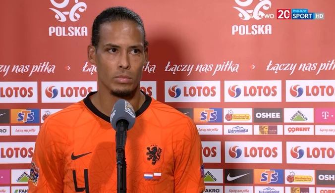 Holandia - Polska. Virgil van Dijk: To nie był taki łatwy mecz. Wideo