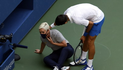 US Open: Novak Djoković zdyskwalifikowany! Przez przypadek uderzył sędzię piłką [ZOBACZ WIDEO]