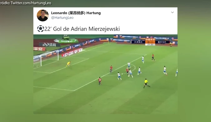 Świetny rajd i gol Adriana Mierzejewskiego. Wideo