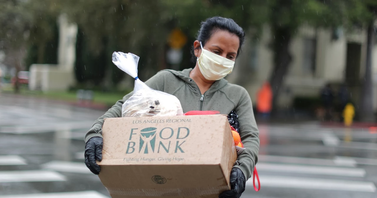 Podopieczna banku żywności Los Angeles.