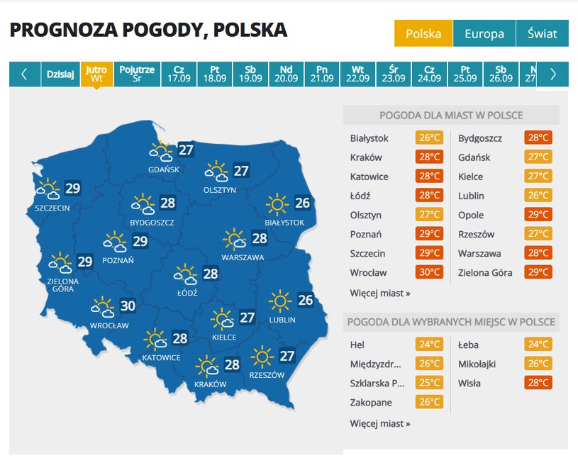 Prognoza Pogody Za Kilka Dni Przyjdzie Ochlodzenie Pogoda W Interia Pl