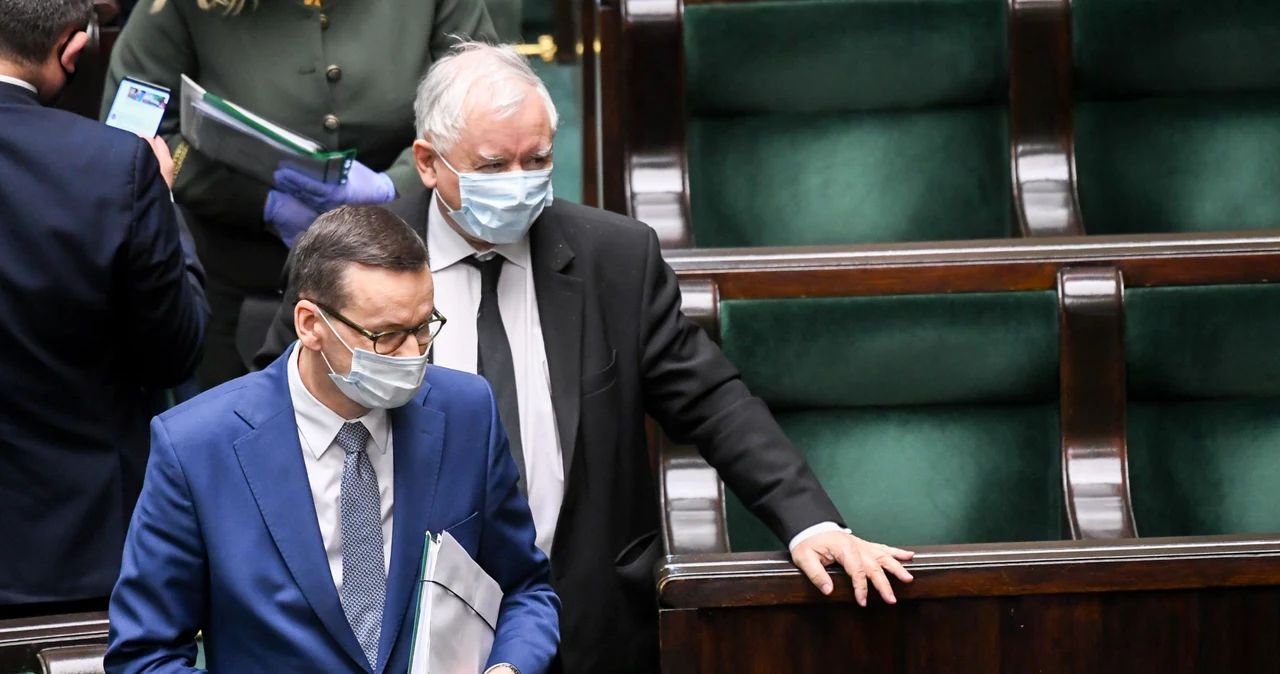 Mateusz Morawiecki i Jarosław Kaczyński